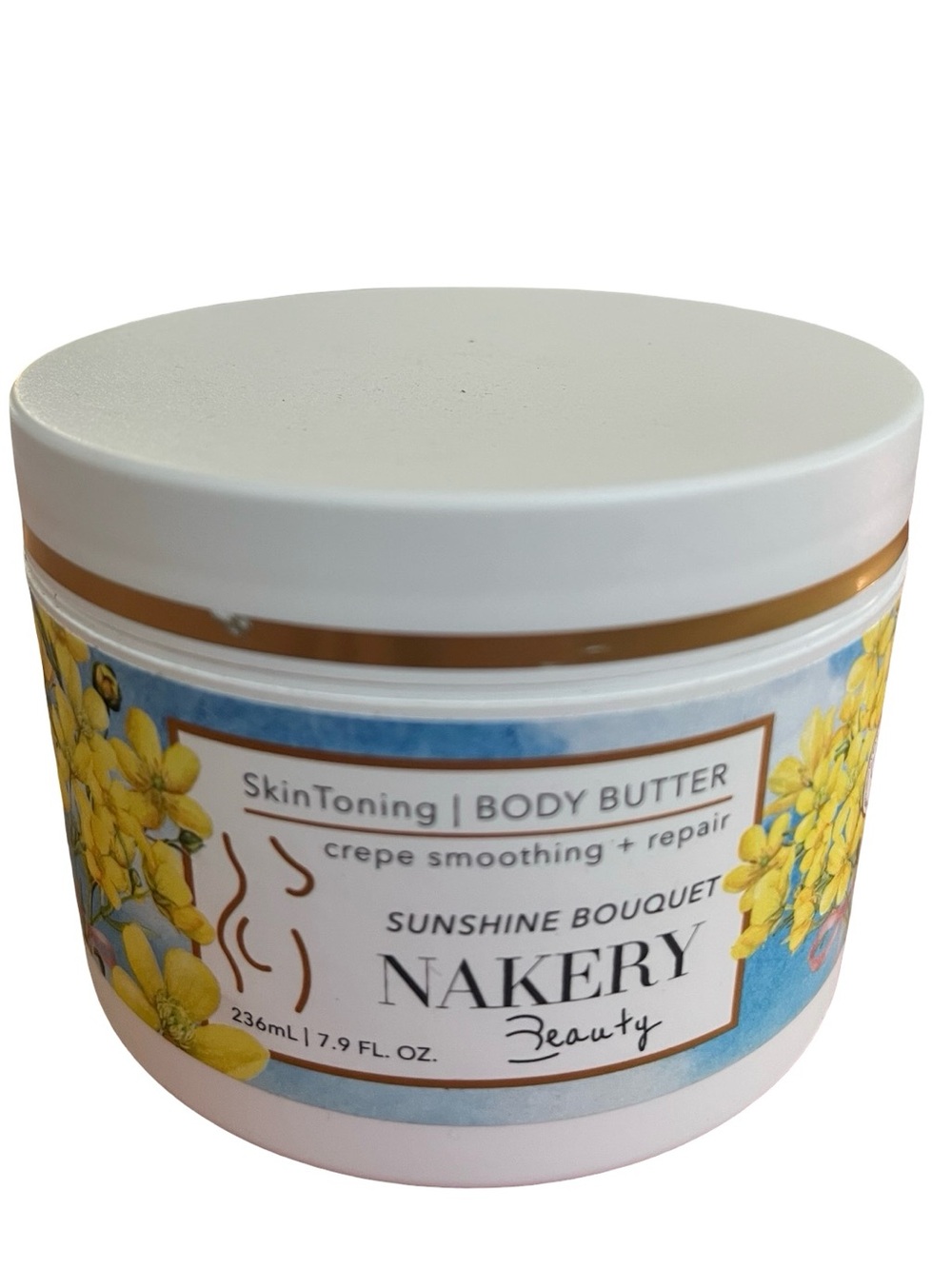 Nakery Beauty Sunshine Bouquet White Body Butter - Hydrating Skin Toning Cream